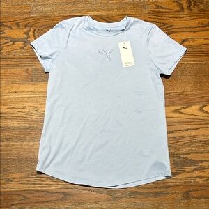 Puma Sky Blue Tee with Logo